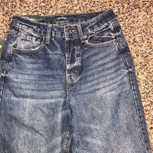 Wild Fable High Rise Straight Leg Easy Rigid Medium Wash Jeans Sz 0 | NWT - Picture 2 of 8